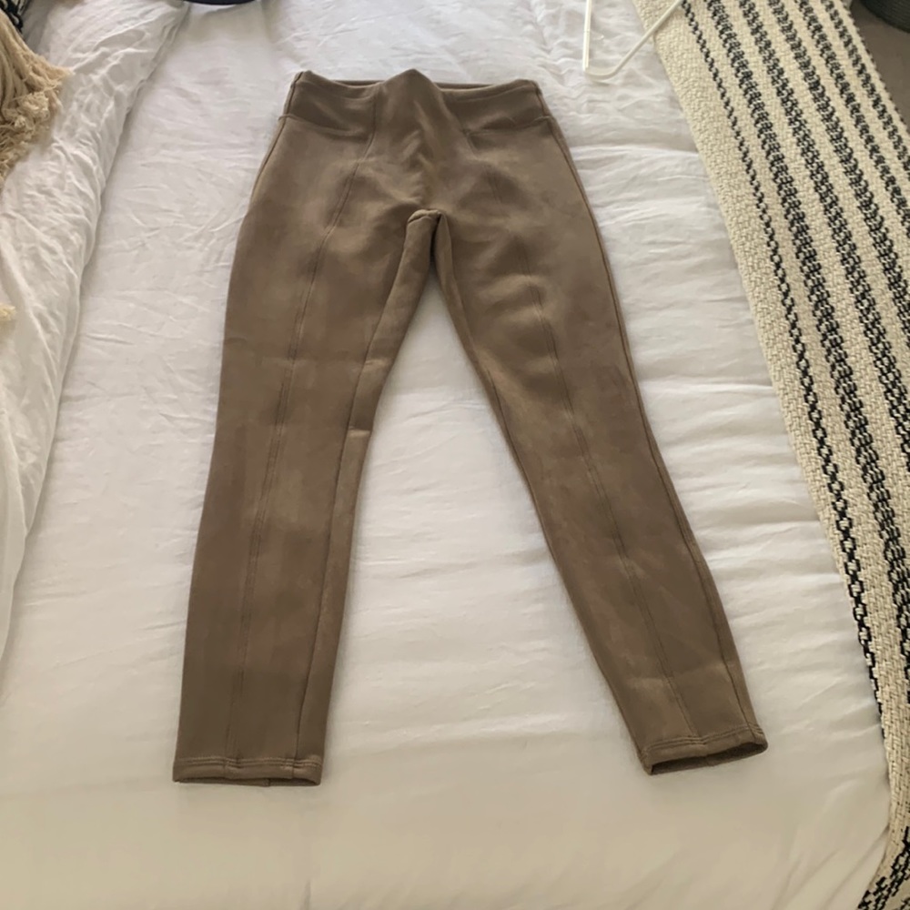 Spanx faux suede leggings